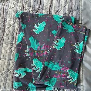 LuLaRoe TC frog leggings!! Unicorn!